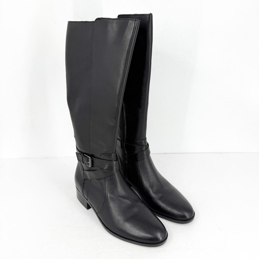 Naturalizer Womens Rena Knee High Boot US 7M EU 37 Black Leather NIB - Picture 6 of 13
